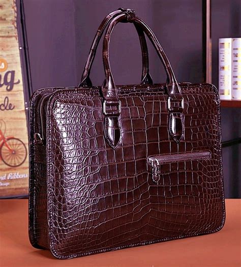 crocodile leather laptop bag fake|crocodile leather laptop bag.